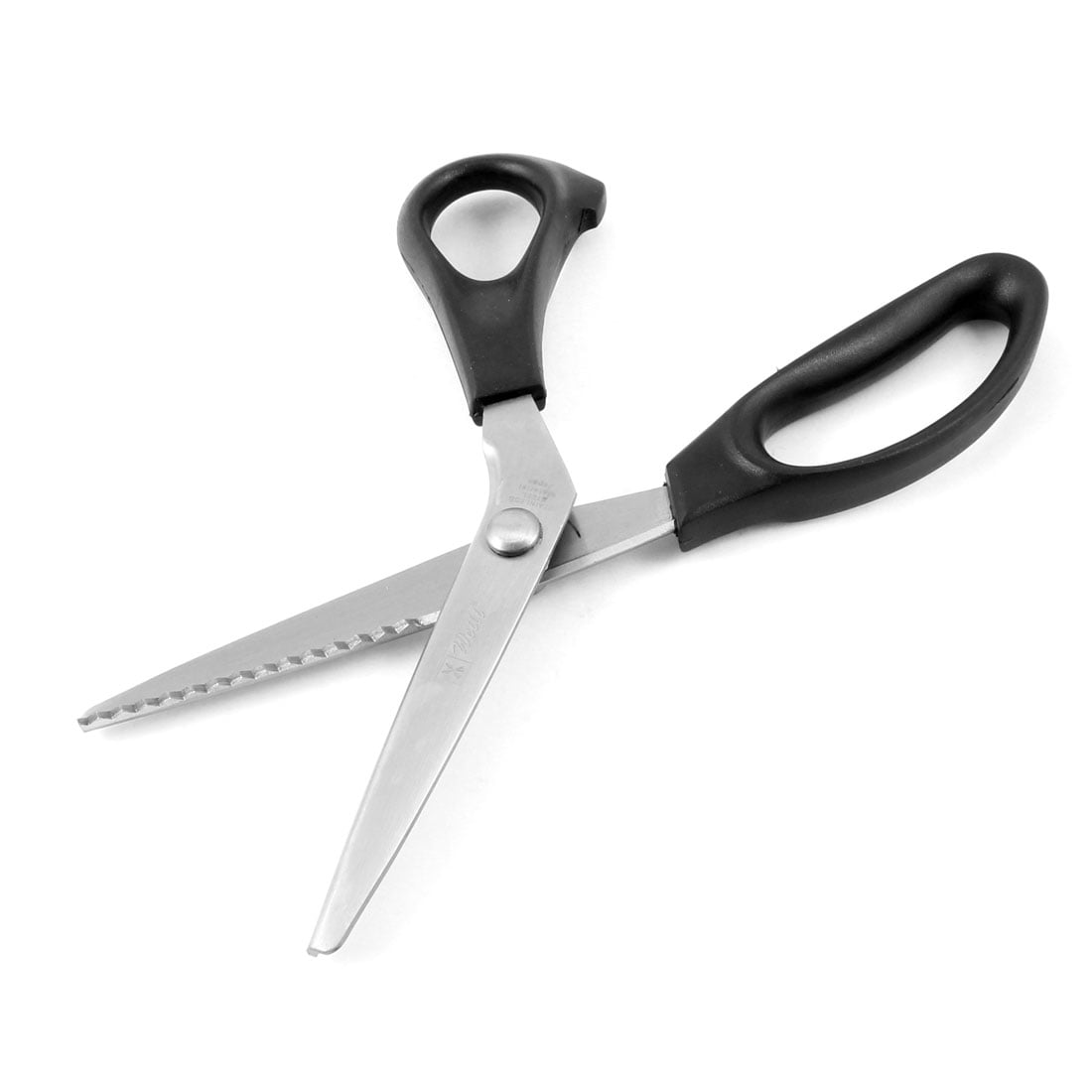 Scalloped Edge Craft Scrapbook Cards Craft Scissors Black Silver Tone