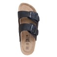 thumbnail image 3 of Women's Double Strap Genuine Leather Footbed Insole Flat Sandals, 3 of 5
