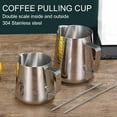 thumbnail image 2 of Espresso Milk Frothing Pitcher with Measurement Inside & Out, Stainless Steel Garland Milk Cup with 2 Latte Art Pen, Espresso Steaming Jug, Froth Cup for Making Coffee (12oz/350ml), 2 of 7