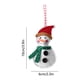 thumbnail image 3 of xihome Juego de adornos navideños de tela no tejida con diseños de copos de nieve para decorar el rbol, adornar regalos y para manualidades festivas., 3 of 6