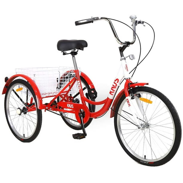 MEGHNA KNUS Unisex Adult Single Speed Tricycle 24 inch 26 inch