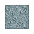 thumbnail image 5 of HomePop Square Storage Ottoman, Blue/Cream Modern Floral Print, 5 of 9
