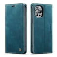 thumbnail image 2 of CaseMe Leather for iPhone 15 Pro Case, Flip Wallet Leather Case with Card Holder Magnetic Closure Shockproof Kickstand Protective Phone Cases Cover for iPhone 15 Pro,Blue,For iPhone 15 Pro, 2 of 12