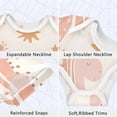 thumbnail image 3 of Unicorns Stars Rainbows Pure Cotton Bodysuit Short Sleeve Pajamas One-Piece Romper Unisex 6M, 3 of 6
