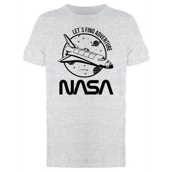 NASA Nasa Lets Find Adventure T-Shirt Men -NASA Designs, Male XX-Large