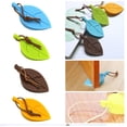thumbnail image 3 of Colorful Silicone Leaves Door Stopper,Cute Leaf Flexible Silicone Window Finger Protector/Door Stops Set with Lanyard for Home, 3 of 5