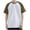 Coffee, variant on Chiccall Mens Casual Colorblock T Shirts Short Raglan sleeve Crew Neck Shirts Stylish Summer Beach Tee Tops