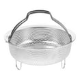 thumbnail image 4 of Myenne Basket For Cooking 18cm Stainless Steel Vegetable Basket With Handle For Pan Pot Pan Basket Insert Strainer And Rice Washer Silver, 4 of 10