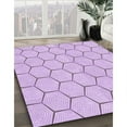 thumbnail image 2 of Ahgly Company Indoor Square Patterned Orchid Purple Area Rugs, 5' Square, 2 of 6
