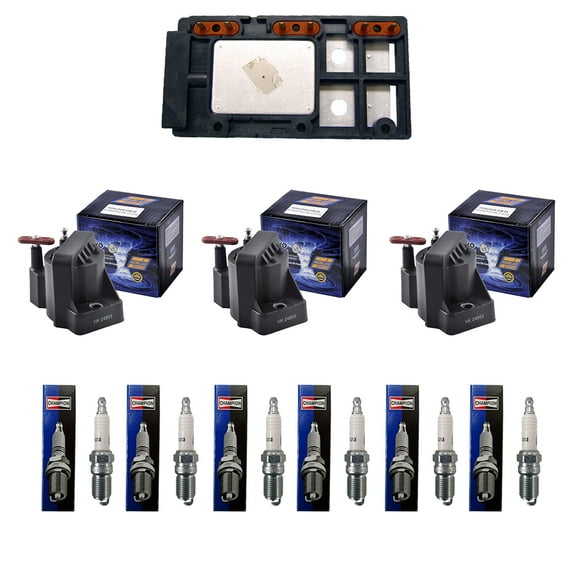 AD Auto Parts Coil Pack - Herko LX364 Ignition Control Module   3 Herko B005 Ignition Coils   6 3013 Spark Plugs