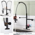 thumbnail image 3 of WOWOW Single Handle Deck Mount Gooseneck Pull Out Sprayer Kitchen Faucet with Supply Lines Included in Oil Rubbed Bronze, 3 of 5