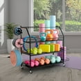 thumbnail image 3 of Weight Rack for Dumbbells, Dumbbell Rack, Home Gym Storage Rack with Wheels, 3 of 9