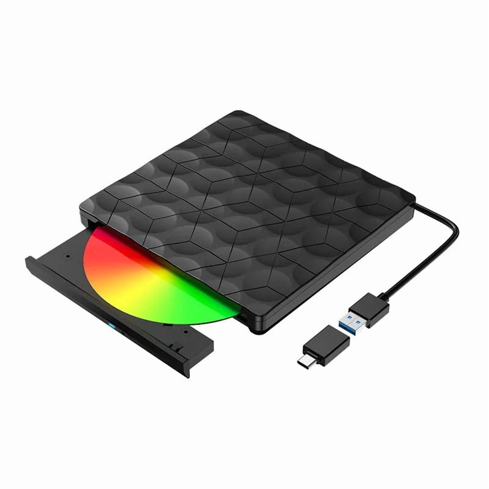 External DVD Player USB3.0 Type-C CD VCD Burner and Reader Media Players Video ,High Definition Picture Quality