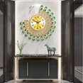 thumbnail image 2 of 14inch Large European 3D Peacock Wall Clock Battery Powered Art Hanging Clocks, Living Room Decor, Kitchen Bathroom Ornament, 2 of 2