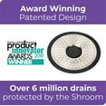 ShowerShroom Ultra Edition Brushed Stainless Steel Drain Protector, 1 Pack