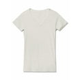 thumbnail image 3 of Ma Croix Women's Casual Fit Deep V-Neck Collar Short Sleeve Cute Spring Summer T Shirt, 3 of 7