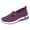 Purple, variant on CQONEPT Women's Woven Breathable Soft Sole Shoes - 2025 Non-Slip Walking Slip on Foam Shoes, Lightweight Comfort Platform Mesh Slip in Sneakers Arch Support Size 8.5 Pink