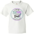 thumbnail image 3 of Inktastic Suicide Prevention- I Wear Teal and Purple for My Dad Youth T-Shirt, 3 of 5