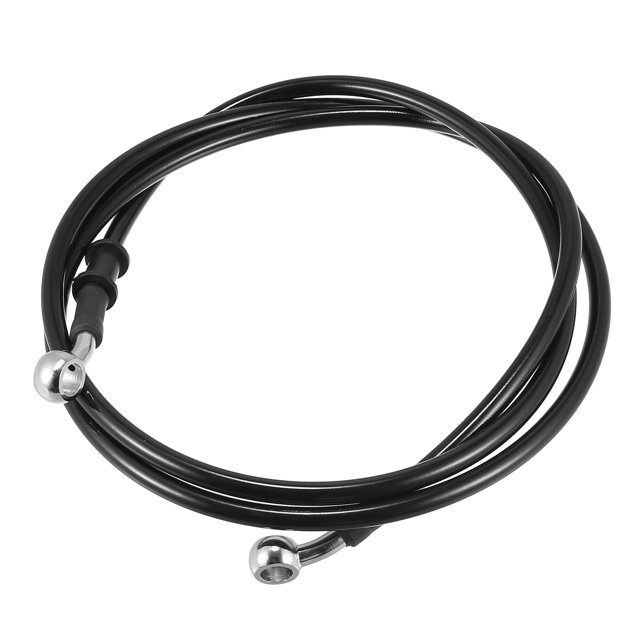 160cm 62.99" Motocicleta Trenzado Freno Embrague Aceite Mangueras Tubo Negro