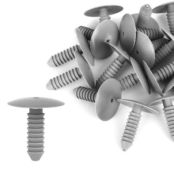 20pcs 9mm Hole Dia Plastic Bolt Rivets Fasteners Trim Panel Retainer Clips Gray for Car Auto