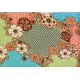 thumbnail image 3 of Chiffon Printed Mika Floral Fabric Sheer Dressmaking Chiffon Sewing Fabric (LILAC/BLUE, ByYard), 3 of 5