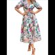 thumbnail image 3 of Vestidos de Verano para Mujer 2025, Informales, con Mangas Abullonadas, Cuello en V, Florales, Estilo Bohemio, Vestido . Verde S, 3 of 10