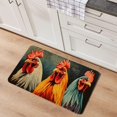 thumbnail image 2 of Rooster Decorative Door Mat,Farmhouse Kitchen Mats Burlap Welcome Floor Mat Switch Mat for Outdoor 17 x 30 in, 2 of 6