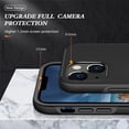 thumbnail image 5 of SZMLOGB Phone Case for iPhone 13 (6.1") with Ring Holder Shock Resistant Scratch Resistant PC Silicone Heavy Duty Protective Case-black, 5 of 6