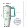 thumbnail image 2 of 30oz Xmas Tumbler with Handle and Straw, Cute Reindeer Stainless Steel Insulated Cup Gifts, 2 of 5