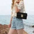 thumbnail image 6 of Clutch Purses for Women Summer Woven Evening Handbags Wicker Rattan Envelope Wallet Chain Shoulder Bag 2025, 6 of 7