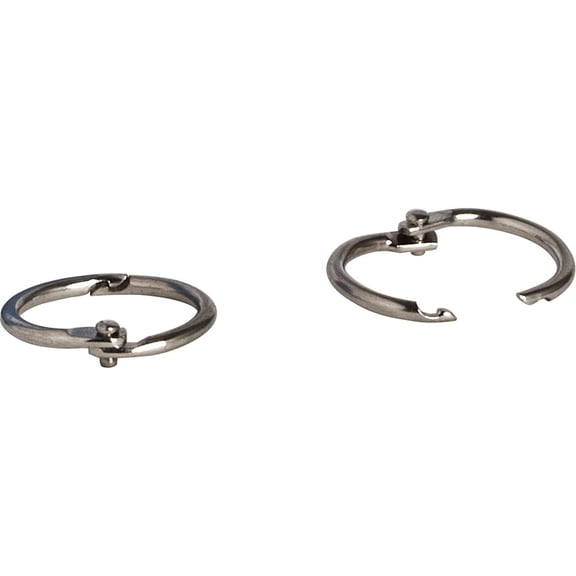 Business Source, BSN01435, Standard Book Rings, 100 / Box, Silver