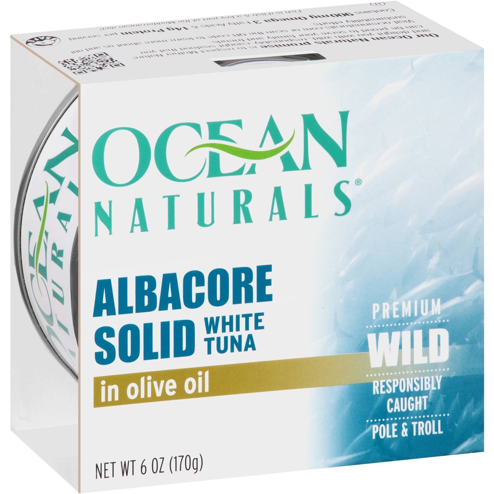 Ocean Naturals Albacore Solid White Tuna in Olive Oil, 6 oz Walmart