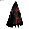 thumbnail image 2 of Túnica de caballero templario medieval cruzado para hombre, disfraz de Halloween renacentista, capa de guerrero de la peste negra, top de cosplay S-3XL, 2 of 5