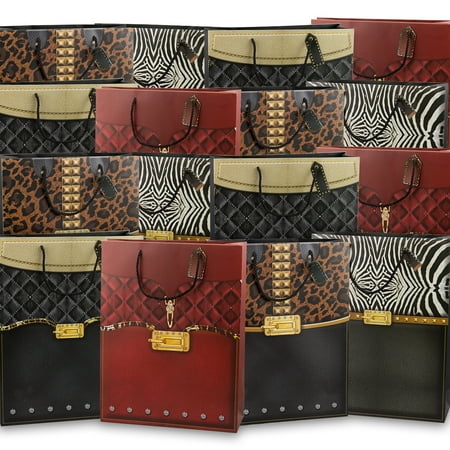 Home Trends International 24pk Large Handbag Style Gift Bags Bulk Home Trends International 24pk Large Handbag Style Gift Bags Bulk Set Handles Women Parties Favors Showers