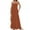Earthy Yellow, variant on Women's Sleeveless Maxi Dress with Spaghetti Straps, Square Neck Casual Flowing Summer Vacation Beach Dress