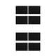 thumbnail image 4 of Manteles Individuales Injueey 4 Piezas Lino Lavables Negro 2Conjunto, 4 of 6