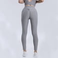 thumbnail image 2 of Pantalones De Yoga Leggings casuales para mujer Levantamiento de cadera Pantalones deportivos sexy para deportes de gimnasia (Gris XL) Sywqhk Para Estrenar, 2 of 6
