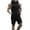 Black, variant on Edvintorg Summer 2 Piece Sportswear Outfit for Men Streetwear Fashion Sleeveless Hoodies Tops and Shorts Sets Two-Piece Sports and Leisure Tracksuit Suit