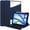 Dark Blue, variant on DWaybox Case for iPad Air 11-inch (M4) 2026 Model A3460, Shockproof Smart Cover with 360° Rotating Kickstand, Pencil Slot, Transparent Back Shell & Auto Wake/Sleep -Black