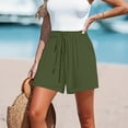 thumbnail image 4 of BLVB Womens Shorts Lightweight Bermuda Shorts for Women Drawstring Casual Summer Beach Shorts with Pockets, 4 of 7