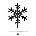 thumbnail image 3 of Moocorvic Christmas Snowflake Yard Signs, Xmas Decorative Snowflake Garden Stakes Winter Holiday Lawn Decorations Sign Decoration for Christmas Lawn Decor (Black), 3 of 6