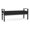 Castillo Black, variant on Amherst Wood Reception Waiting Room 19" 2 Seat Bench / Black Wood / Black