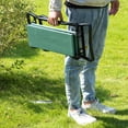 thumbnail image 6 of Green Padded Garden Kneeler and Seat Bench, Foldable Steel Garden Stool for Weeding and Planting, 6 of 11