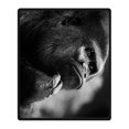 thumbnail image 2 of CADecor Monkey Blanket Fleece Throw Blanket for Sofa or Bed 58x80 inches, 2 of 3