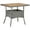 Gray, variant on vidaXL Outdoor Dining Table Patio Table with Storage Solid Acacia Wood PE Rattan