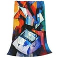 thumbnail image 2 of Vsdgher Abstract Cubist Printer Ultra-Soft Micro flannel Blanket Throw Blankets for Couch Sofa, Bed (4 sizes)-80"x60", 2 of 7