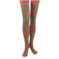 thumbnail image 2 of THDHVS Girls Socks,Girls Soft Tights Versatile Stripe and Solid Color Combination for Daily Use Footed Tights Provide Comfortable and Flexibility for Dance and Play Green Free Size, 2 of 3