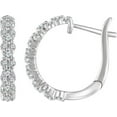thumbnail image 3 of 14K Yellow 5/8 CTW Diamond Hoop Earrings in 14k Yellow Gold, 3 of 5