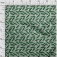 thumbnail image 3 of oneOone Cotton Jersey Green Fabric Abstract Leaf With Dot Craft Projects Decor Fabric Printed By The Yard 58 Inch Wide, 3 of 4