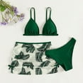 thumbnail image 2 of Kids Girls Cute Floral Bikini Bathing Suit with Beach Skirt 3 Piece Swimsuits for Big Girls 8-13 Years, 2 of 6